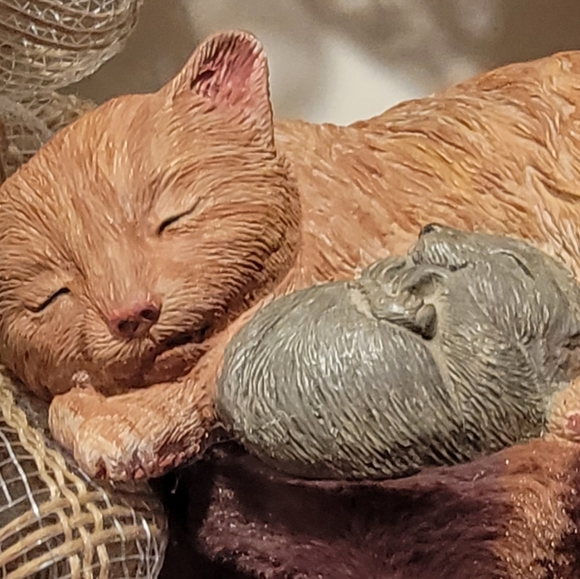 Christmas Cat Dream Wreath Deco Mesh Bow - Picture 6 of 11